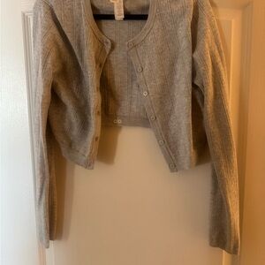 ALO Yoga Light Gray Women's Cardigan